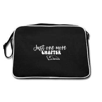 Just One More Chapter - Retro Bag - black/white - Back