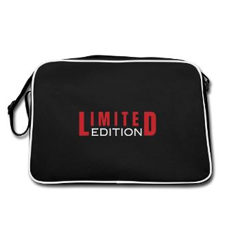 Limitierte Auflage - Retro Tasche - Schwarz/Weiß - Hinten