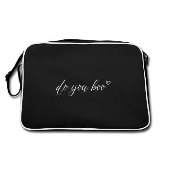 Boo Citation positive idiote - Sac Retro - noir/blanc - Dos
