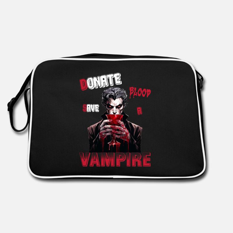 Donner du sang Sauvez une version comique vampire Sac Retro