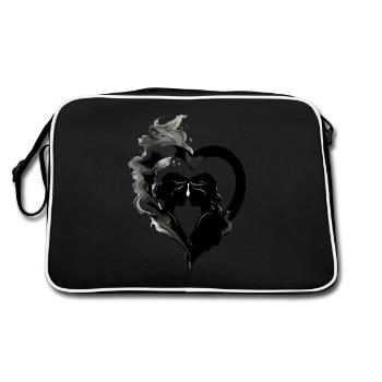 VALENTINE'S DAY COPLE, 2 WOMEN IN LOVE 2024, LESBO - Retro Bag - black/white - Back