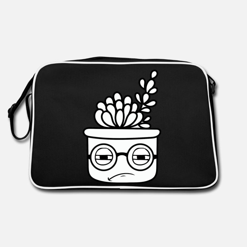 Cool Cactus with Glasses Retro Bag