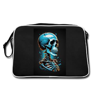 Glacial Skeleton - Retro Bag - black/white - Back