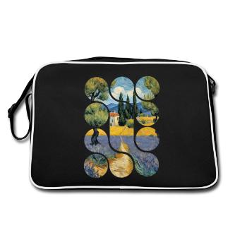 Conception de paysage artistique vintage - Sac Retro - noir/blanc - Dos