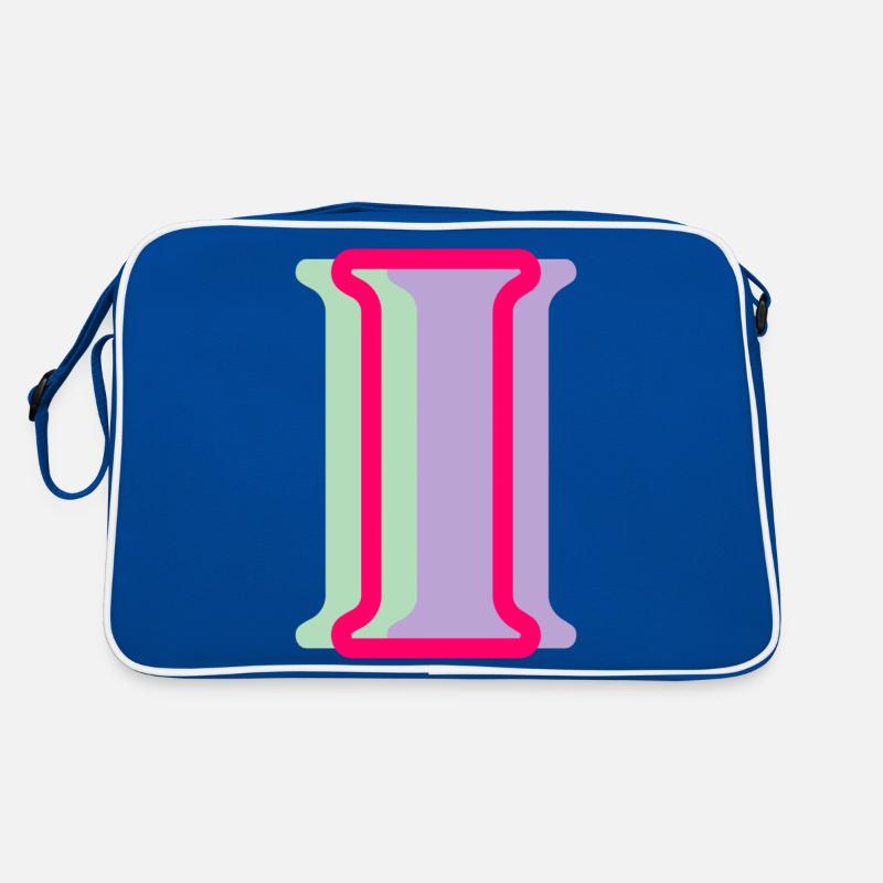 Multicoloured letter i Retro Bag