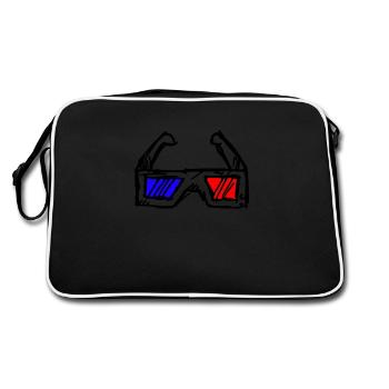 3d lunettes noir - Sac Retro - noir/blanc - Dos