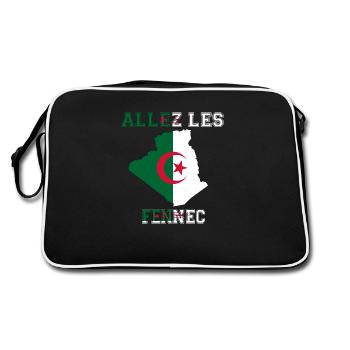 Allez LES fennec Maillot de Pied l'Algérie - Sac Retro - noir/blanc - Dos
