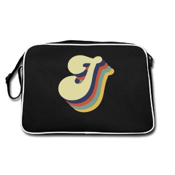 Lettre j rétro - Sac Retro - noir/blanc - Dos