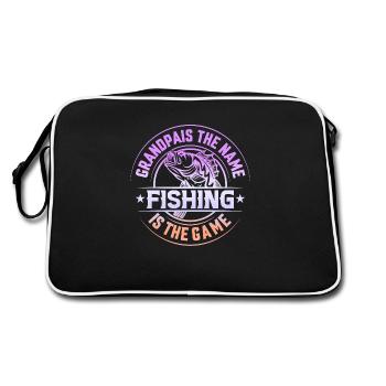 poisson, poisson, pêche, lac, mer, pêche, faune, exotique - Sac Retro - noir/blanc - Dos