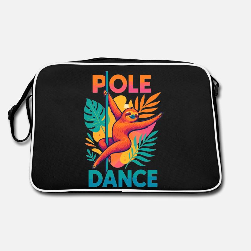 Pole Dance Sloth Pole Dancer Funny Gift Retro Bag