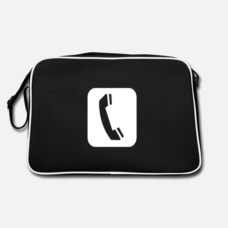Telefon Hörer Symbol Retro Tasche