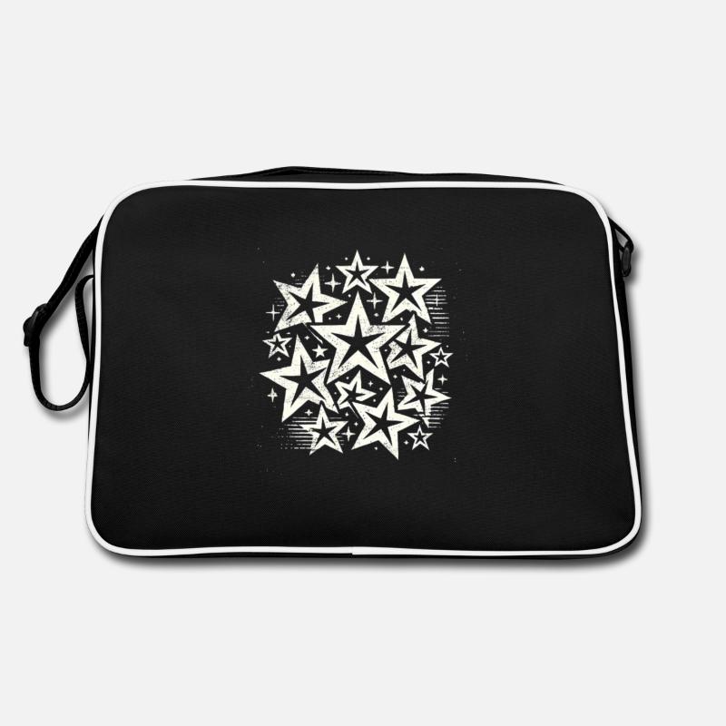 Sterne Gestirn Sternchen Geschenk Sternenhimmel Retro Tasche