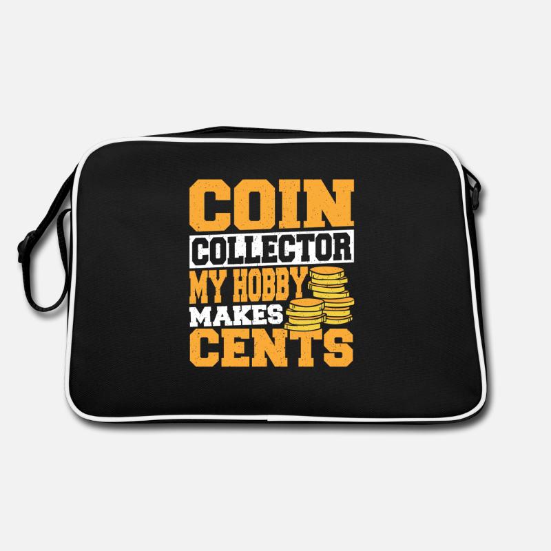 Collectionneur de pièces de monnaie Collectionneurs de cent Numismates Sac Retro
