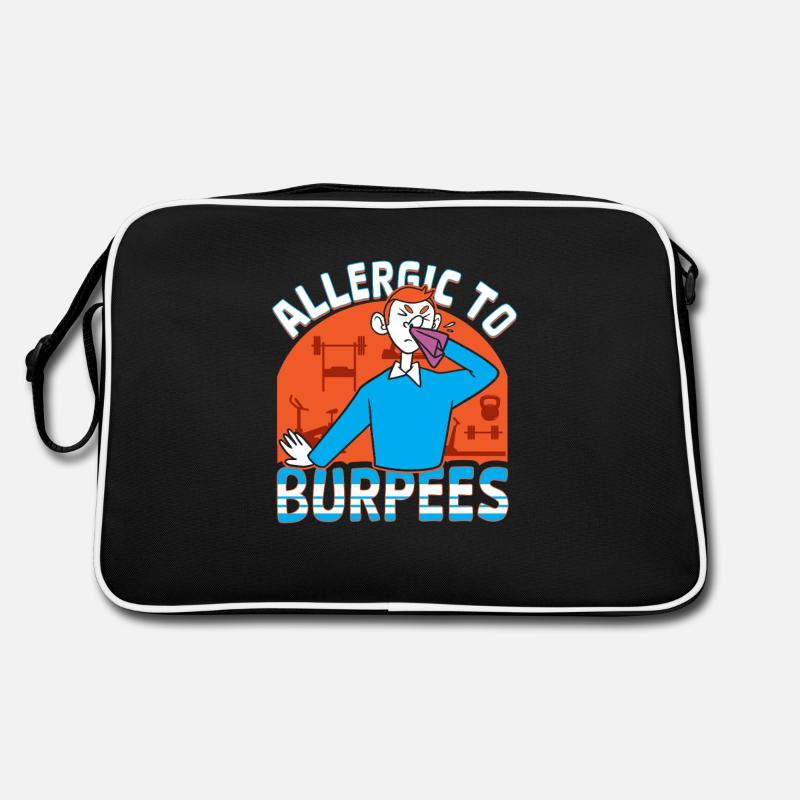 Burpees training, squat, cardio training Retro Bag
