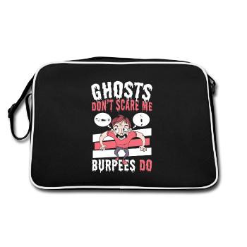 Fitness Jump Squats Burpees Entraînement - Sac Retro - noir/blanc - Dos