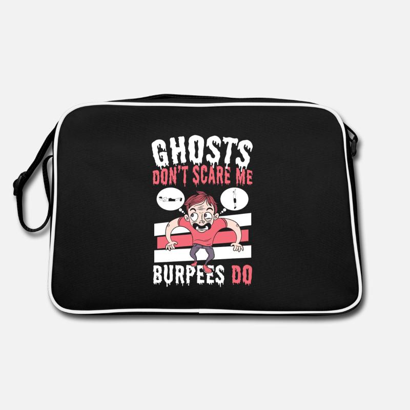 Fitness Jump Squats Burpees Workout Retro Tasche