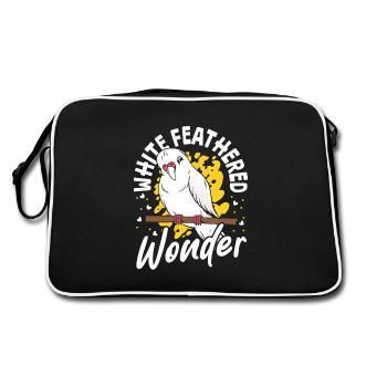 Perruche d’herbe Perruche domestique Perruche albinos - Sac Retro - noir/blanc - Dos