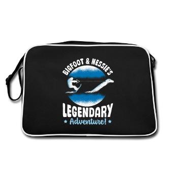 Bigfoot & Nessie's Bigfoot Monster of Loch Ness - Retro Bag - black/white - Back