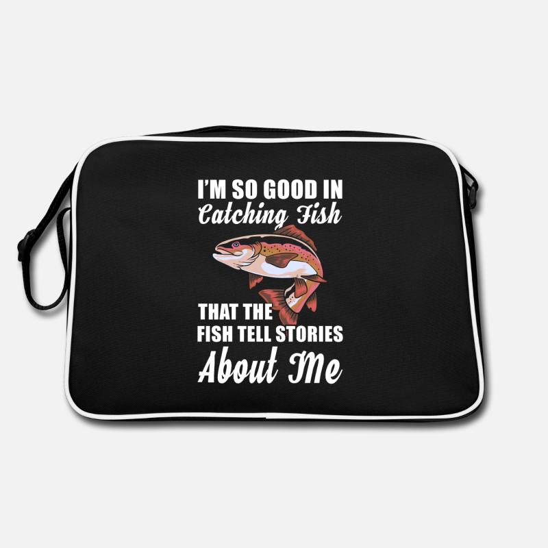 Pêche Je suis tellement doué pour attraper du poisson Sac Retro