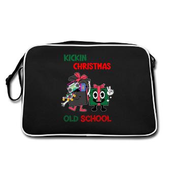 Kickin Christmas Old School, Old School Xmas - Retro Bag - black/white - Back