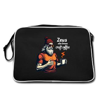 Zeus prépare également du café artisanal ! - Sac Retro - noir/blanc - Dos