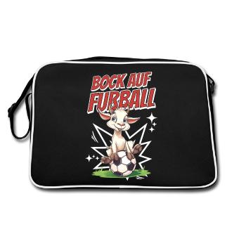 Drôle Humour Jeu de mots Football Football - Sac Retro - noir/blanc - Dos