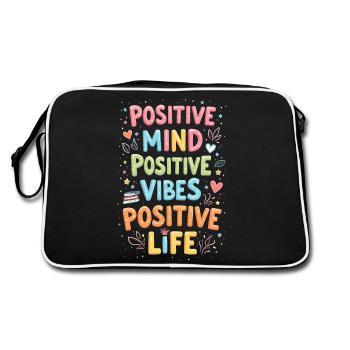 positivity - Retro Bag - black/white - Back