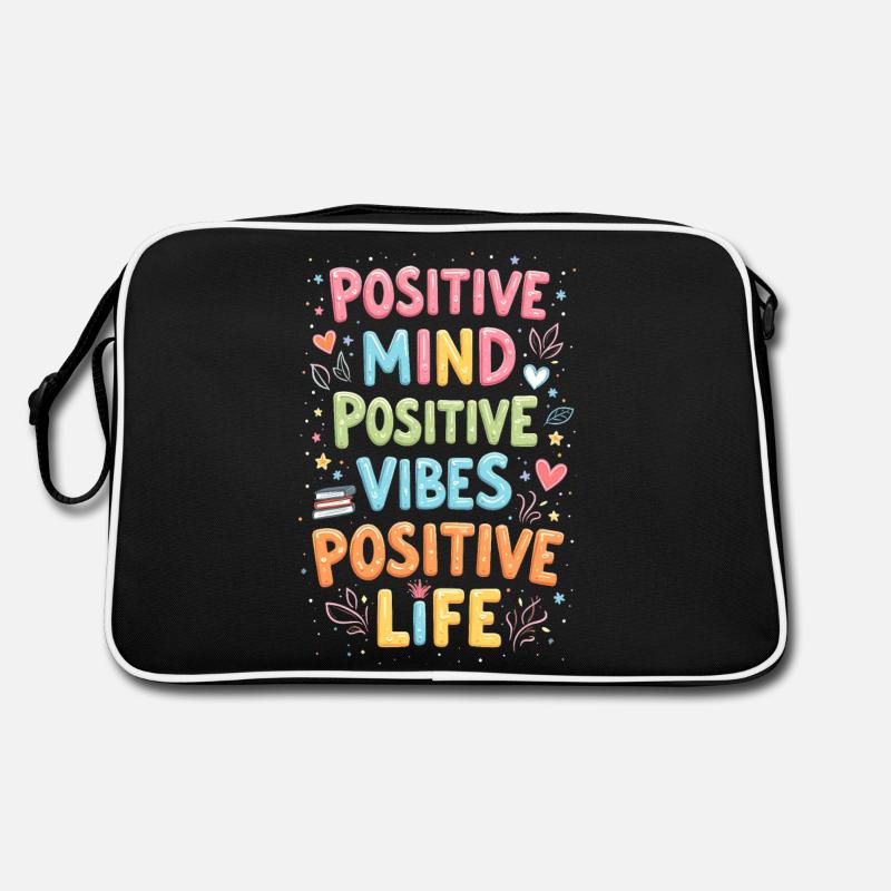 positivité - Sac Retro - noir/blanc