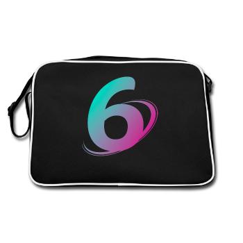 Numéro 6 multicolore - Sac Retro - noir/blanc - Dos