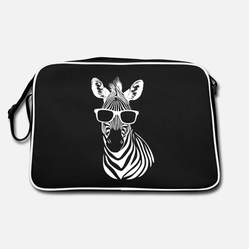Cool Zebra Sonnenbrille Sommer Strand Retro Tasche