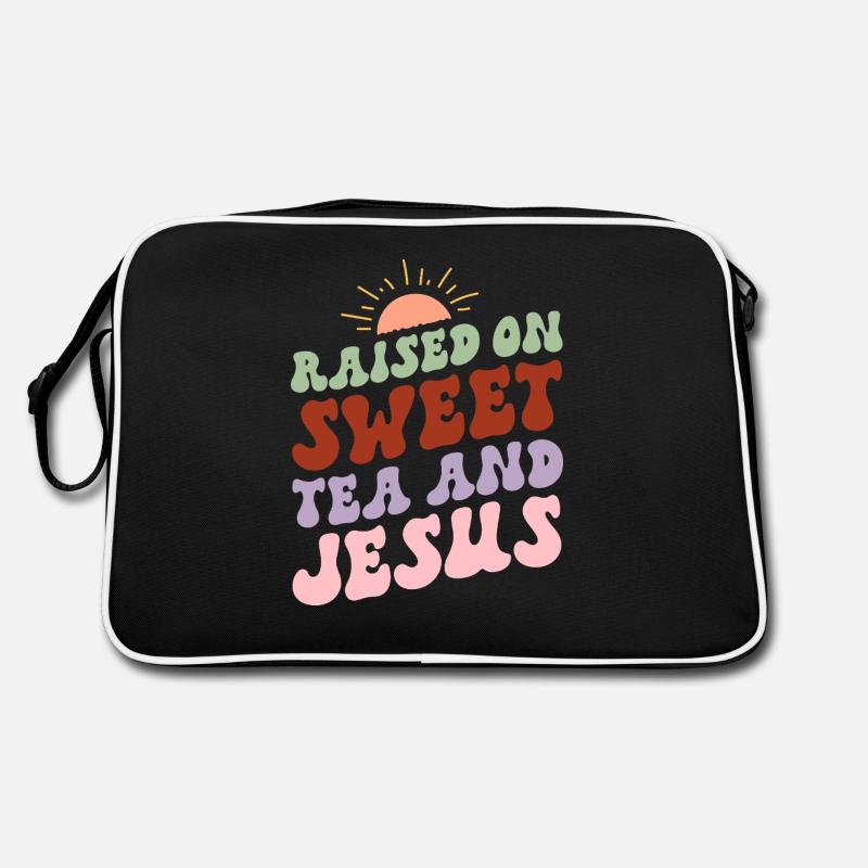 Tee und Jesus Retro Tasche