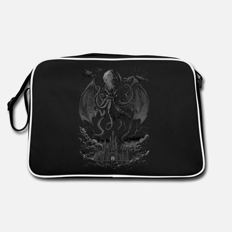 Le cauchemar de Cthulhu - Sac Retro - noir/blanc