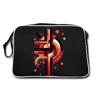 Symbole de la mythologie nordique - Sac Retro - noir/blanc - Dos