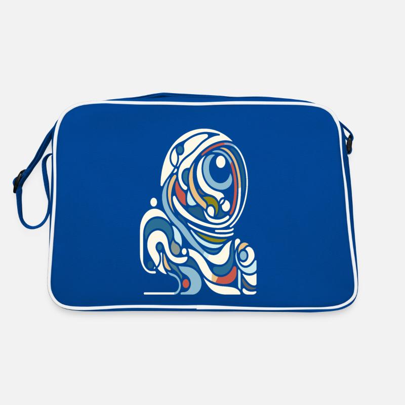 Farbenfroher Astro Style Retro Tasche