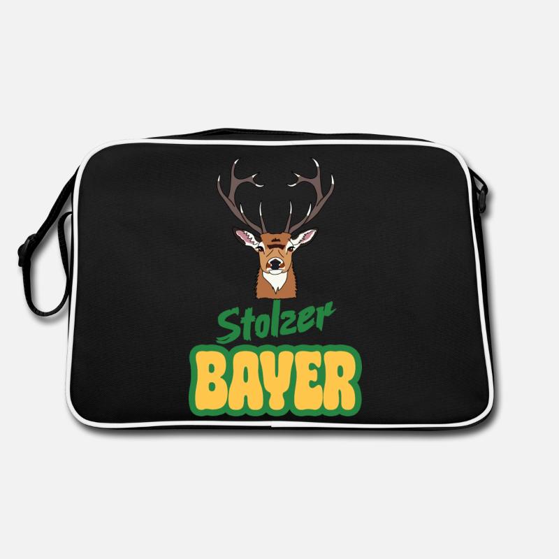 Hirsch - Stolzer Bayer Retro Tasche