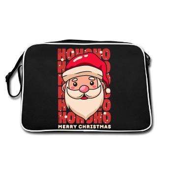 Noël hohoho santa claus merry christmas - Sac Retro - noir/blanc - Dos