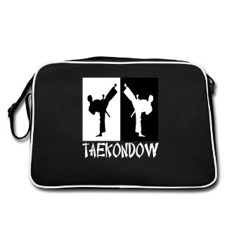 Karaté Tkd - Sac Retro - noir/blanc - Dos