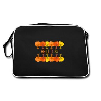 Bonjour l'automne - Sac Retro - noir/blanc - Dos