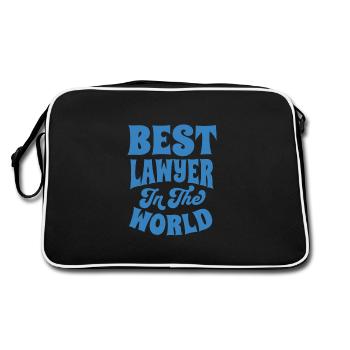 Lawyer - T-Shirt - Expressing Legal Competence - Retro Bag - black/white - Back
