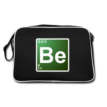 BE - Élément de chimie du béryllium 4 - Sac Retro - noir/blanc - Dos