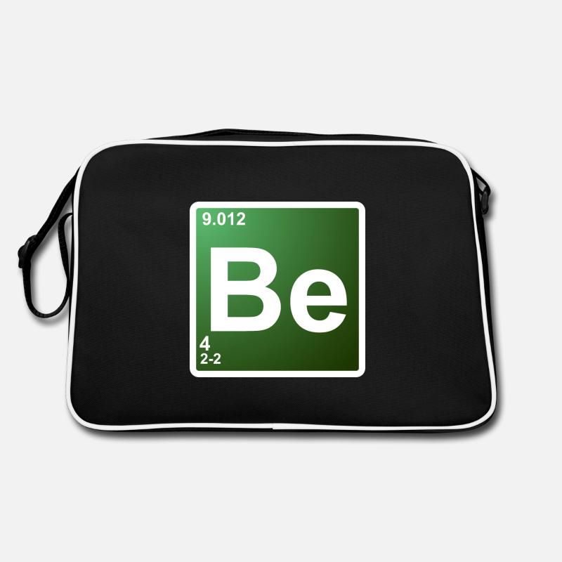 Be - Beryllium - Chemie Element 4 Retro Tasche