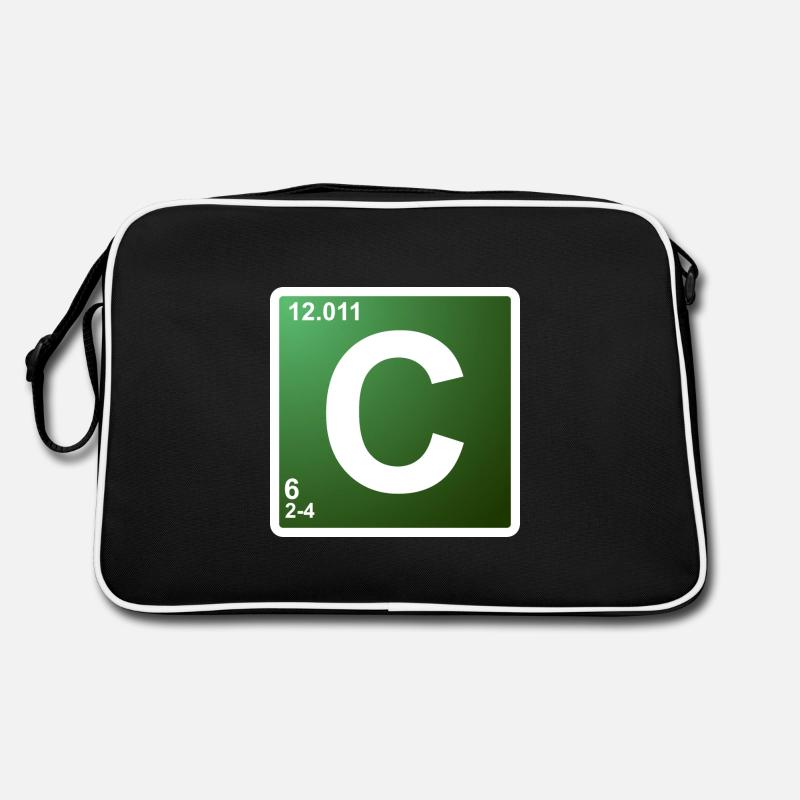 C - Carbon - Chemie Element 6 Retro Tasche