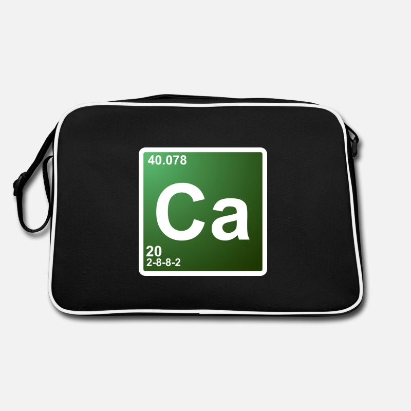 Élément de chimie du calcium et du calcium 20 Sac Retro