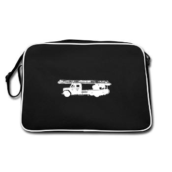 Échelle aérienne de pompier - Sac Retro - noir/blanc - Dos