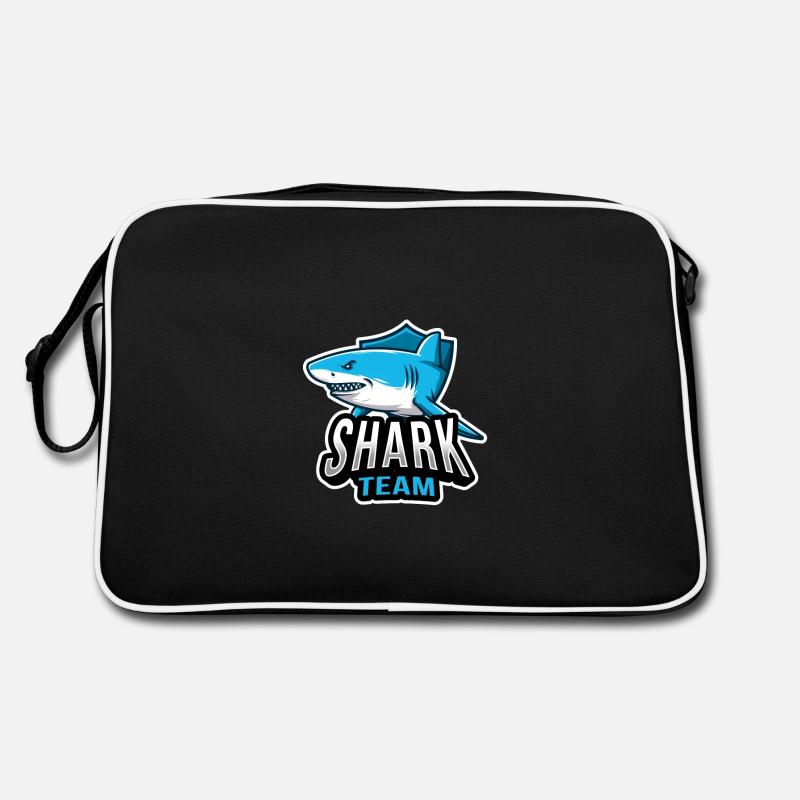 Shark - Retro Tasche - Schwarz/Weiß