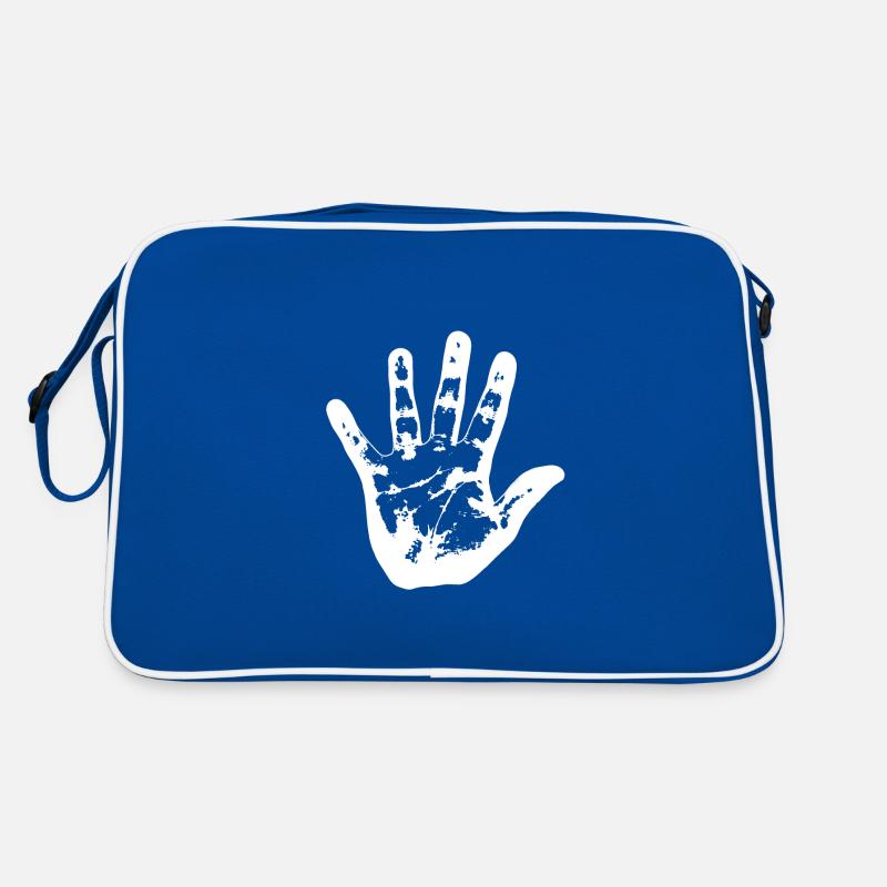 Main blanche Sac Retro