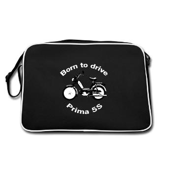 Né pour conduire HERCULES Prima 5S - Sac Retro - noir/blanc - Dos