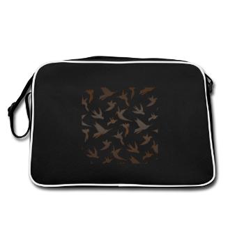 des oiseaux - Sac Retro - noir/blanc - Dos