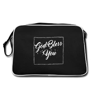Dieu te bénisse - Sac Retro - noir/blanc - Dos
