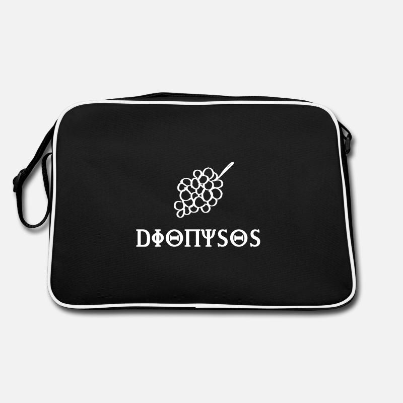 Dionysos grape design gift idea white Retro Bag